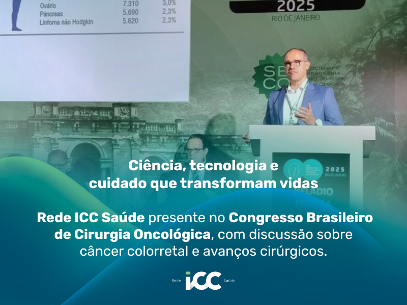 Dr. Heladio Feitosa compartilha evidências científicas sobre câncer colorretal e inovações no cuidado ao paciente.